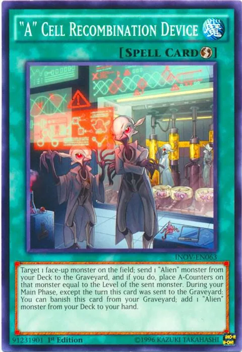 "A" Cell Recombination Device INOV-EN063 Unlimited Yu-Gi-Oh card from Invasion: Vengeance
