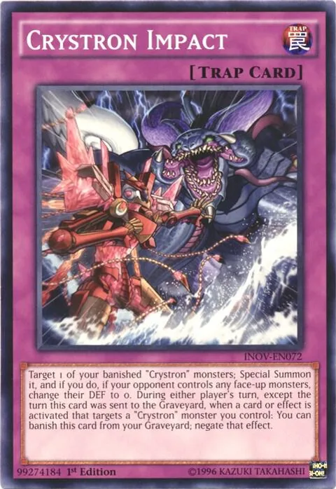 Crystron Impact INOV-EN072 Unlimited Yu-Gi-Oh card from Invasion: Vengeance