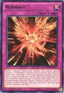 Burnout INOV-EN073 Unlimited Yu-Gi-Oh card from Invasion: Vengeance