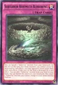 Subterror Behemoth Burrowing INOV-EN085 Unlimited Yu-Gi-Oh card from Invasion: Vengeance