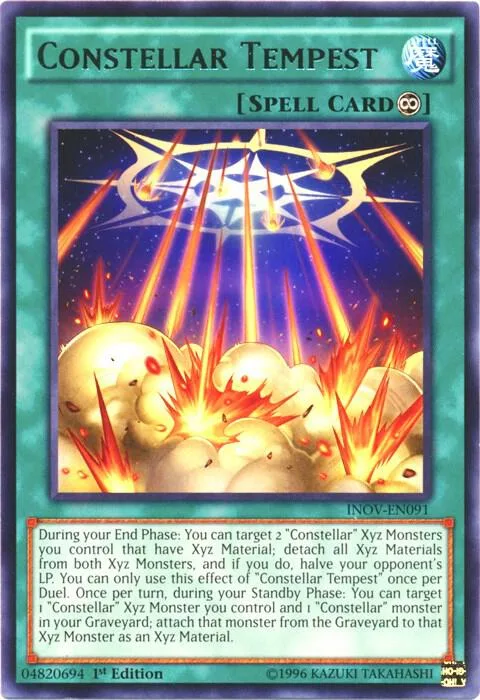 Constellar Tempest INOV-EN091 Unlimited Yu-Gi-Oh card from Invasion: Vengeance