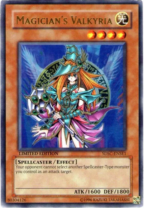 Magician's Valkyria SDSC-ENSE1 Yu-Gi-Oh card from Structure Deck: Spellcaster's Command
