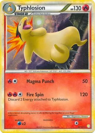 Typhlosion - 32/123 Cosmos Holo #032/123 Holofoil Pokémon card from Deck Exclusives