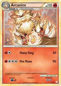 Arcanine - 1/123 HeartGold & SoulSilver #001/123 Pokémon card from Deck Exclusives