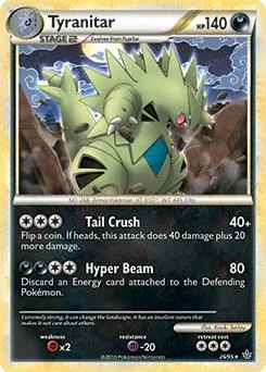 Tyranitar - 26/95 HGSS Unleashed #026/095 Holofoil Pokémon card from Deck Exclusives