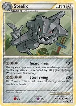 Steelix - 24/95 HGSS Unleashed #024/095 Holofoil Pokémon card from Deck Exclusives