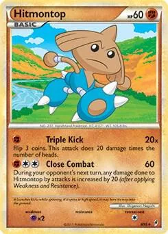 Hitmontop - 8/95 Non-Holo #008/095 Pokémon card from Deck Exclusives