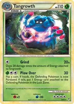 Tangrowth - 34/95 Call of Legends #034/095 Holofoil Pokémon card from Deck Exclusives