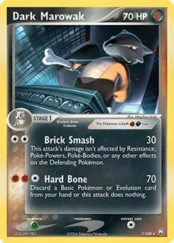 Dark Marowak - 7/109 EX Team Rocket Returns #007/109 Pokémon card from Deck Exclusives