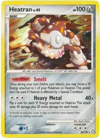 Heatran - 30/146 DP Legends Awakened #030/146 Holofoil Pokémon card from Deck Exclusives