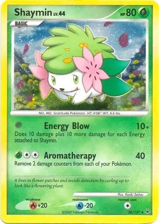 Shaymin - 38/127 DPPt Platinum #038/127 Holofoil Pokémon card from Deck Exclusives
