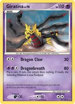 Giratina Lv. 70 - 28/127 DPPt Platinum #028/127 Holofoil Pokémon card from Deck Exclusives