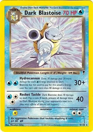 Dark Blastoise - 4/110 WotC Legendary Collection #004/110 Pokémon card from Deck Exclusives