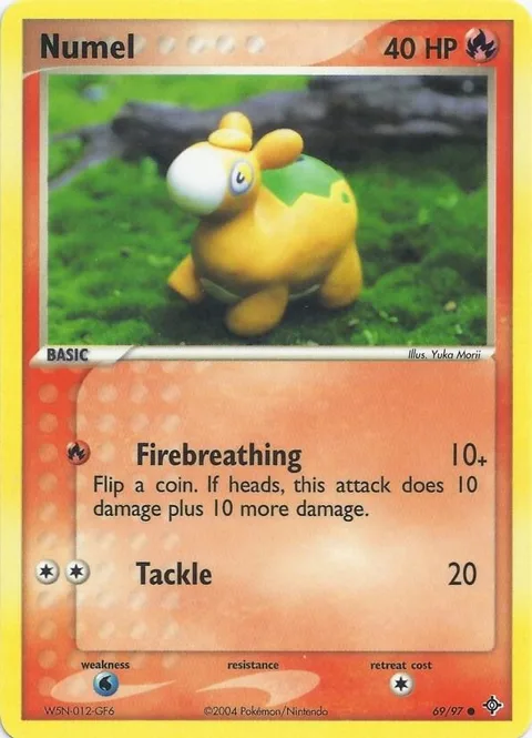 Numel 69 #69 Pokémon card from EX Battle Stadium