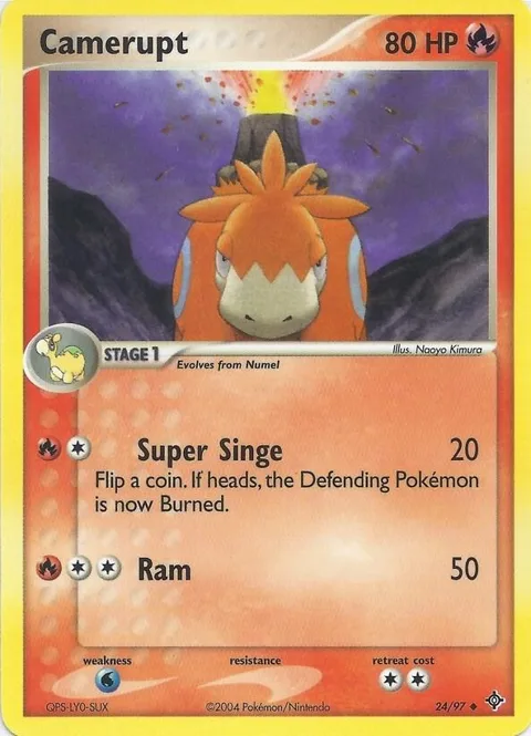 Camerupt #24 Pokémon card from EX Battle Stadium