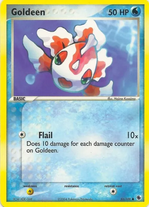Goldeen #55 Pokémon card from EX Battle Stadium