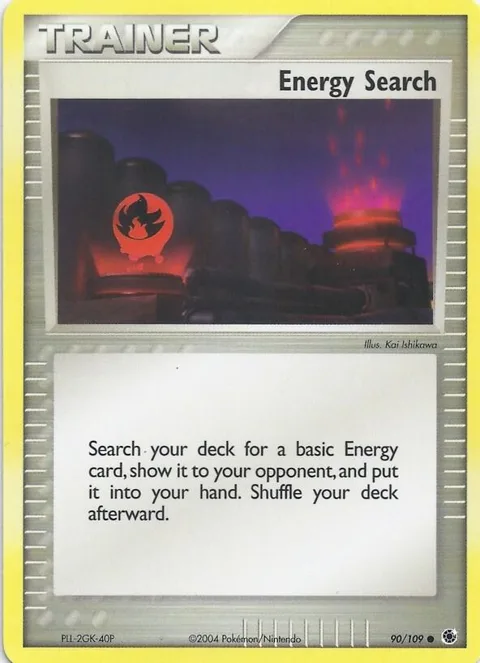 Energy Search #90 Pokémon card from EX Battle Stadium