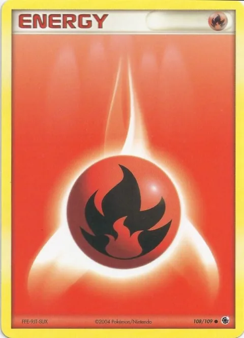 Fire Energy #108 Pokémon card from EX Battle Stadium
