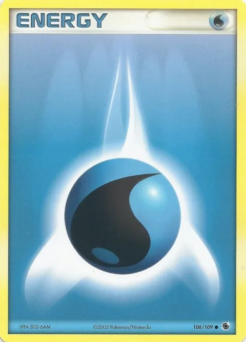 Water Energy #106 Pokémon card from EX Battle Stadium