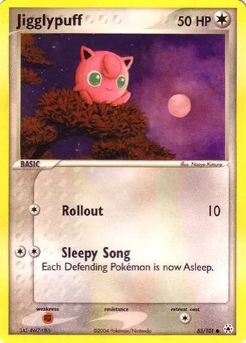 Jigglypuff #63 Pokémon card from EX Battle Stadium