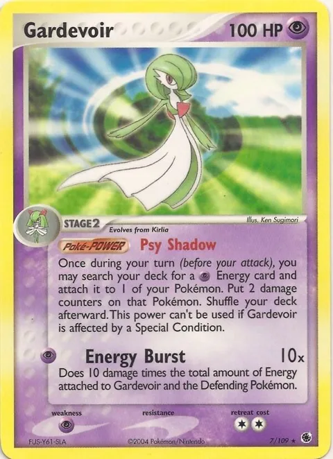 Gardevoir #7 Pokémon card from EX Battle Stadium