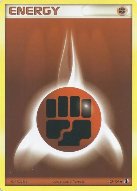 Fighting Energy #105 Pokémon card from EX Battle Stadium