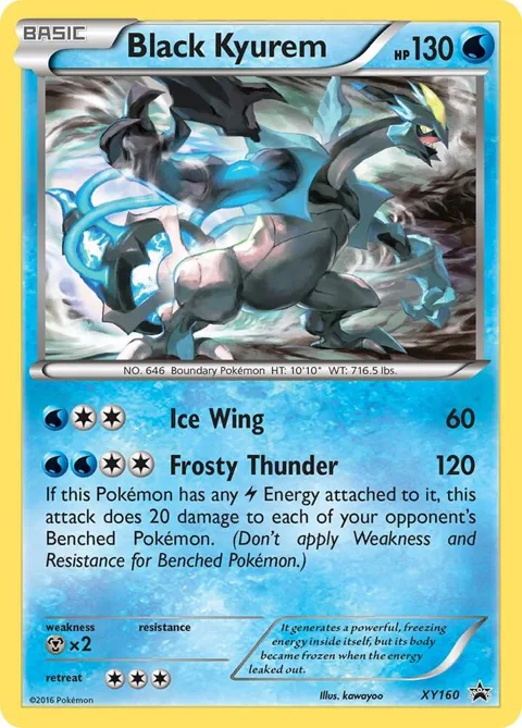 Black Kyurem #XY160 Holofoil Pokémon card from XY Promos