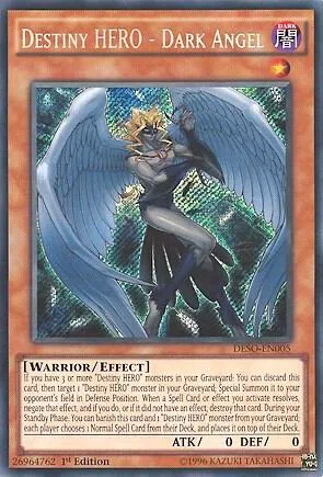 Destiny HERO - Dark Angel DESO-EN005 Yu-Gi-Oh card from Destiny Soldiers