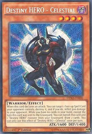 Destiny HERO - Celestial DESO-EN006 Yu-Gi-Oh card from Destiny Soldiers