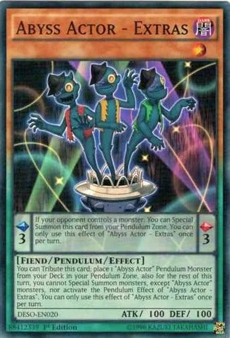 Abyss Actor - Extras DESO-EN020 Yu-Gi-Oh card from Destiny Soldiers