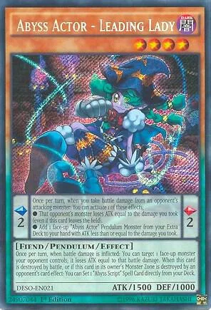 Abyss Actor - Leading Lady DESO-EN021 Yu-Gi-Oh card from Destiny Soldiers