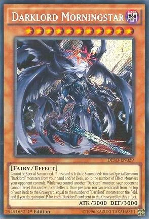 Darklord Morningstar DESO-EN029 Yu-Gi-Oh card from Destiny Soldiers