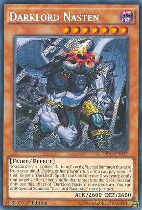 Darklord Nasten DESO-EN032 Yu-Gi-Oh card from Destiny Soldiers
