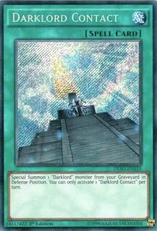 Darklord Contact DESO-EN035 Yu-Gi-Oh card from Destiny Soldiers