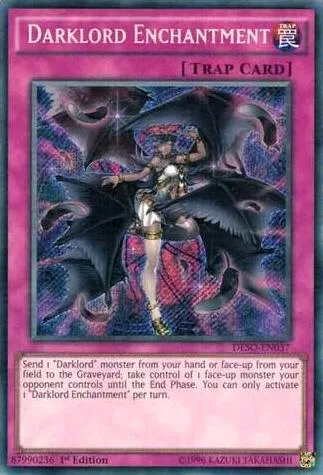 Darklord Enchantment DESO-EN037 Yu-Gi-Oh card from Destiny Soldiers