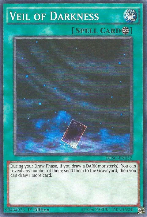 Veil of Darkness DESO-EN052 Yu-Gi-Oh card from Destiny Soldiers