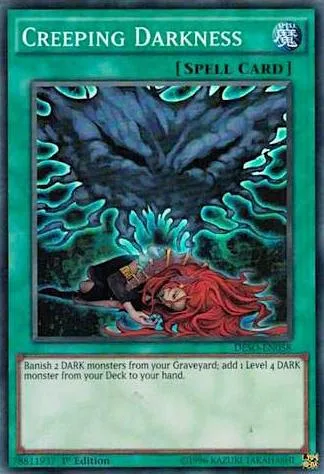 Creeping Darkness DESO-EN058 Yu-Gi-Oh card from Destiny Soldiers