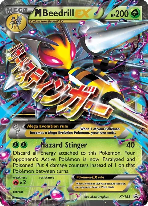 M Beedrill EX #XY158 Holofoil Pokémon card from XY Promos