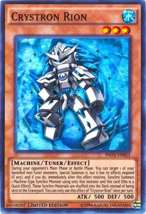 Crystron Rion INOV-ENSE3 Yu-Gi-Oh card from Invasion: Vengeance