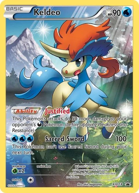 Keldeo #XY118 Holofoil Pokémon card from XY Promos