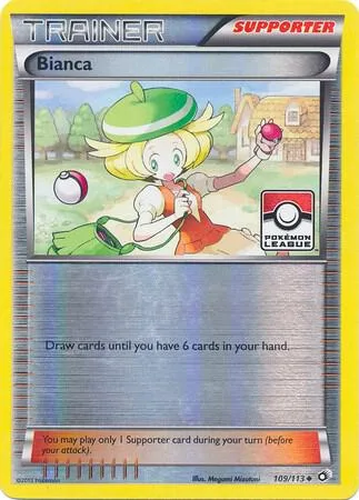 Bianca - 109/113 Pokemon League #109/113 Reverse Holofoil Pokémon card from League & Championship Cards