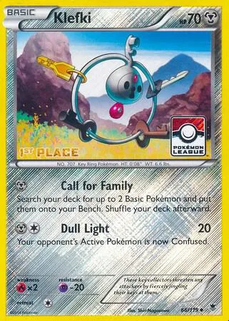 Klefki - 66/119 Pokemon League [1st Place] #066/119 Reverse Holofoil Pokémon card from League & Championship Cards