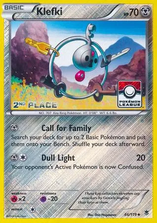 Klefki - 66/119 Pokemon League [2nd Place] #066/119 Reverse Holofoil Pokémon card from League & Championship Cards