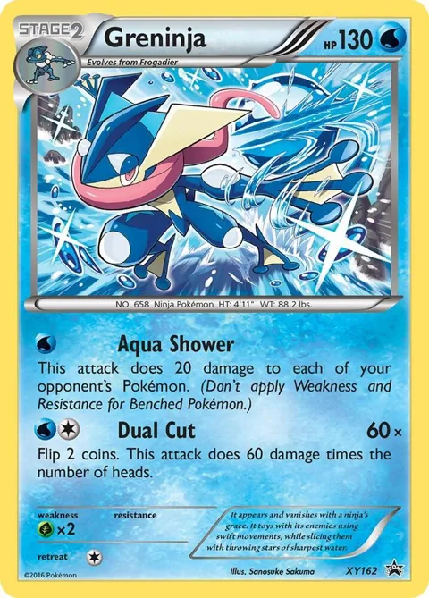 Greninja #XY162 Holofoil Pokémon card from XY Promos