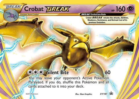 Crobat BREAK #XY181 Holofoil Pokémon card from XY Promos