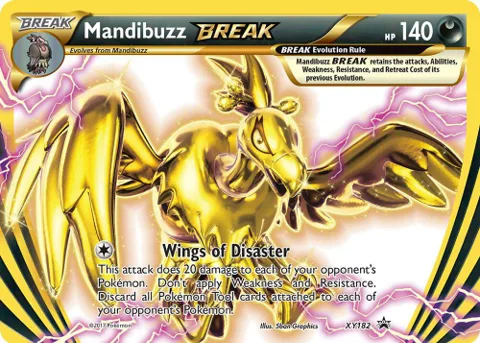 Mandibuzz BREAK #XY182 Holofoil Pokémon card from XY Promos
