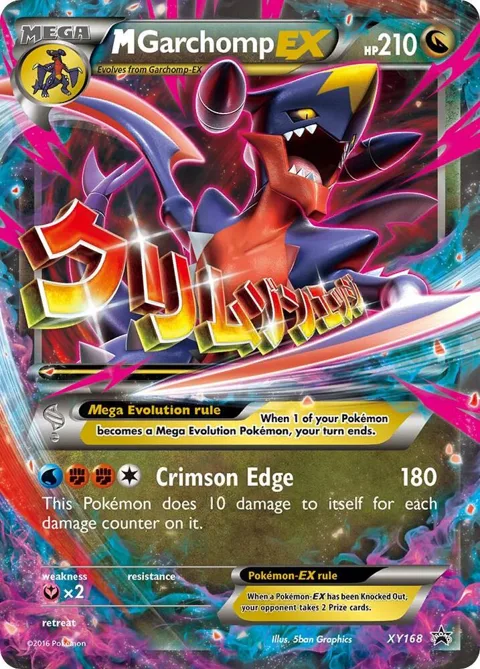 M Garchomp EX #XY168 Holofoil Pokémon card from XY Promos