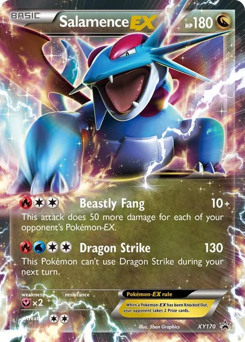 Salamence EX #XY170 Holofoil Pokémon card from XY Promos