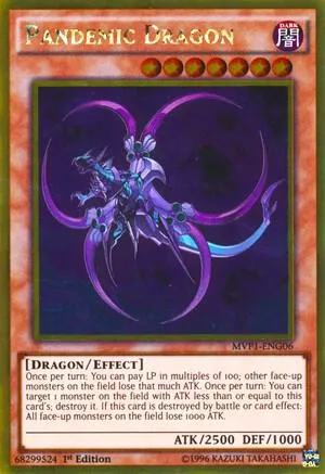 Pandemic Dragon MVP1-ENG06 Unlimited Yu-Gi-Oh card from The Dark Side of Dimensions Movie Pack: Gold Edition
