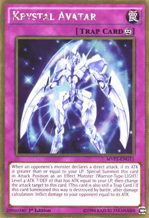 Krystal Avatar MVP1-ENG11 Unlimited Yu-Gi-Oh card from The Dark Side of Dimensions Movie Pack: Gold Edition